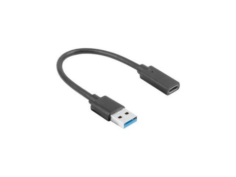 Adapter USB TYPE-C(F) AM 3.1 15 cm Lanberg