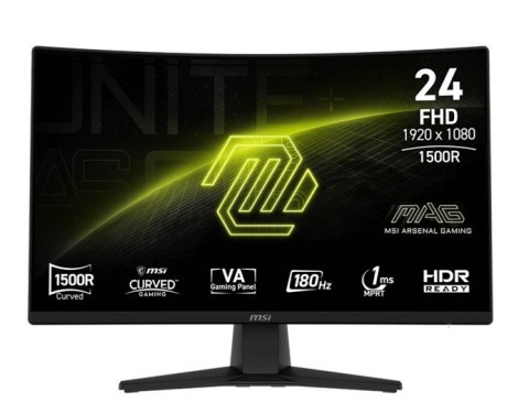 Monitor MAG 242C 23.6 cala/LED/FHD/Curved/180Hz/czarny MSI
