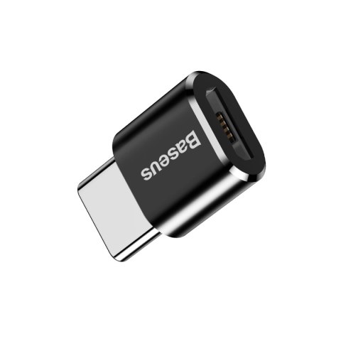 Adapter Mini przejściówka z micro USB na USB-C - czarny BASEUS