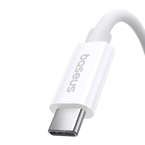 Kabel przewód Superior 2 USB-C - USB-C USB4 240W 1.8m - biały BASEUS