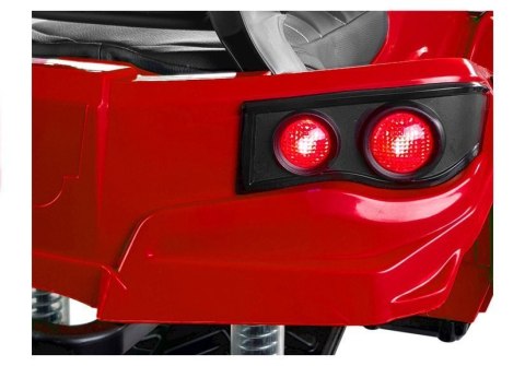 Quad na Akumulator BDM0906 Pompowane Koła Czerwony LEAN CARS