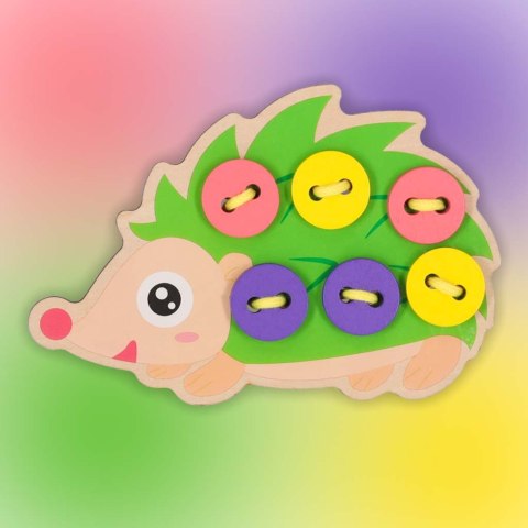 Zestaw edukacyjny do nauki szycia guzików jeż jeżyk Kik Sp. z o. o. Sp. k.