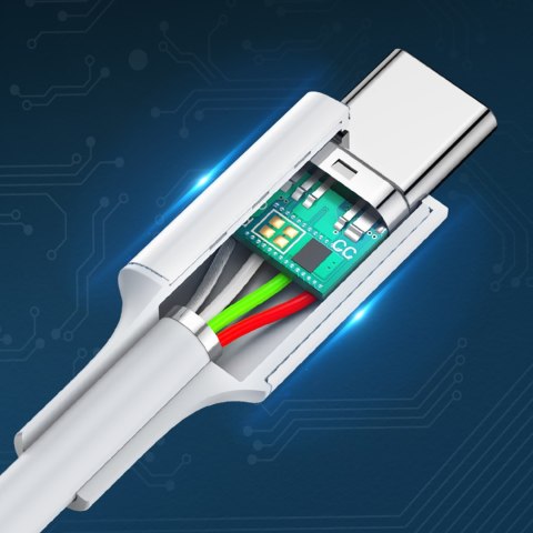 Kabel przewód USB-C - USB-C PD QC AFC 1.5m - biały UGREEN