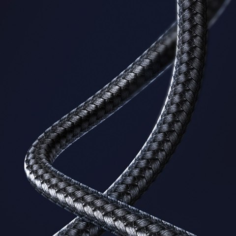 Kabel przewód kątowy USB-C - USB 2.0 480Mb/s 3A 3m czarny UGREEN