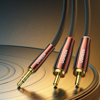 Kabel przewód miedziany audio 3.5mm mini jack - 2x RCA 2m UGREEN