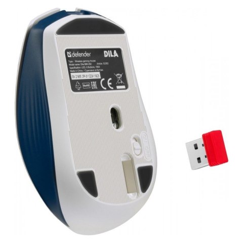 Mysz gamingowa bezprzewodowa DILA MM-282 RF 1800DPI 6P Defender