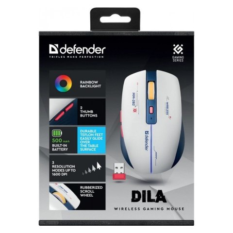 Mysz gamingowa bezprzewodowa DILA MM-282 RF 1800DPI 6P Defender