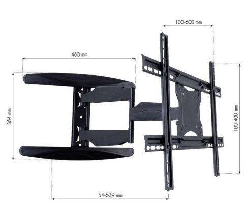 Uchwyt ścienny TV 40-65cali 35 kg obrotowy uchylny Techly