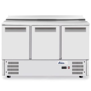 Stół chłodniczy sałatkowy 3-drzwiowy z pokrywą uchylną na 4x GN1/1 368 l - Hendi 236178 ARKTIC