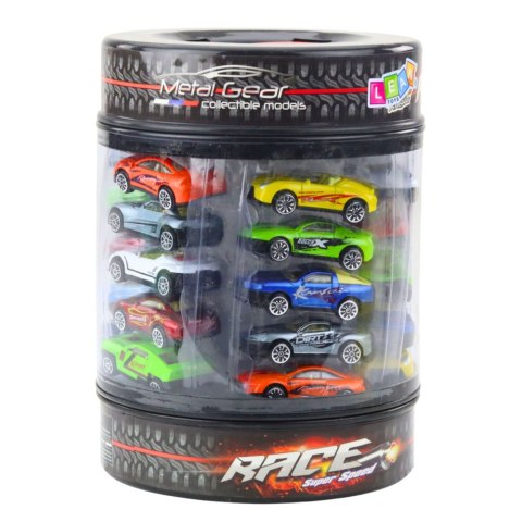 Zestaw Resoraków W Tubie Autka Nowoczesne Sportowe 1:64 LEAN Toys