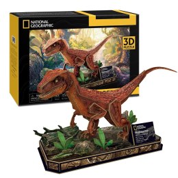 Puzzle 3D National Geographic - Welociraptor Cubic Fun - Sklep Gebe