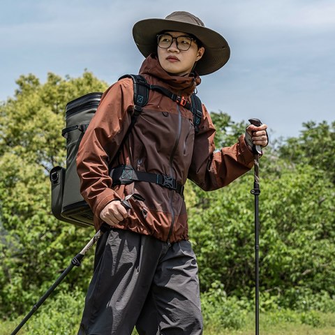 Plecak turystyczny termiczny izolowany z saszetką 20l - zielony ROCKBROS