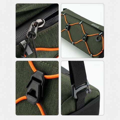 Torba rowerowa mocowana na kierownicę 2.2l - zielona ROCKBROS