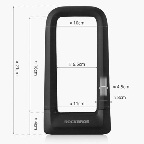 Zapięcie rowerowe blokada antykradzieżowa - czarne ROCKBROS