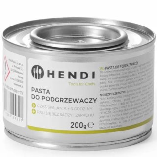 Pasta do podgrzewaczy potraw - etanol puszka 48 x 200g - Hendi 194546 Hendi