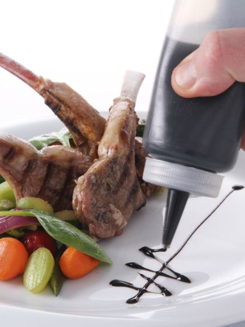 Dyspenser pojemnik do sosów zimnych 0,7l. żółty - Hendi 557907 Hendi