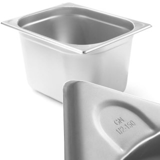 Pojemnik GN 1/2 stalowy Kitchen Line wys. 150 mm - Hendi 806340 Hendi