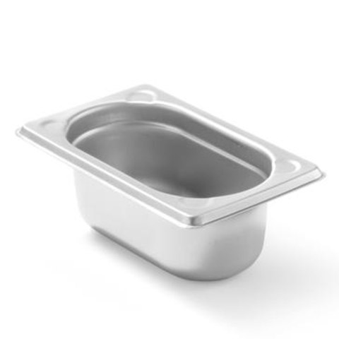 Pojemnik GN 1/9 stalowy Kitchen Line wys. 65 mm - Hendi 806722 Hendi