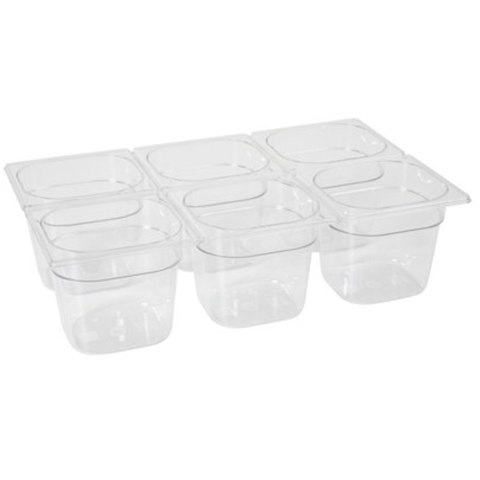 Pojemnik GN przeźroczysty z poliwęglanu GN 1/6 wys. 150 mm - Hendi 861714 Hendi