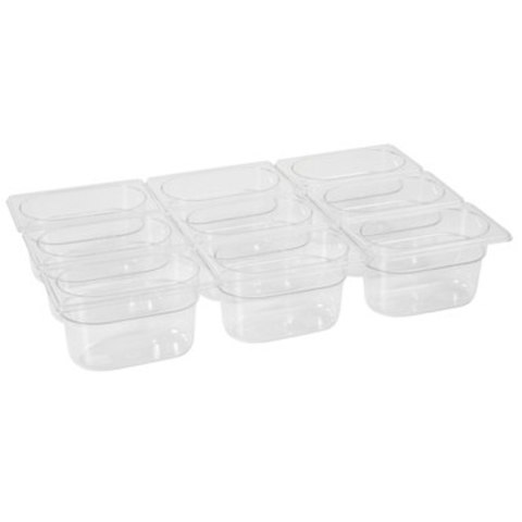 Pojemnik GN przeźroczysty z poliwęglanu GN 1/9 wys. 65 mm - Hendi 861837 Hendi