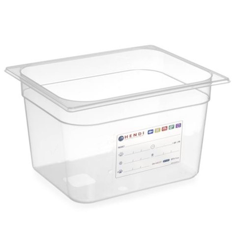 Pojemnik z polipropylenu GN 1/2 wys. 100 mm - Hendi 880173 Hendi
