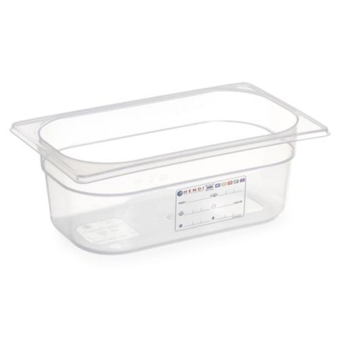 Pojemnik z polipropylenu GN 1/4 wys. 150 mm - Hendi 880364 Hendi