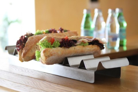 Stojak ekspozytor stalowy do kanapek i Hot Dogów - Hendi 429419 Hendi
