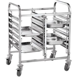 Wózek do transportu pojemników podwójny 12 x GN 1/1 - Hendi 810569 Hendi