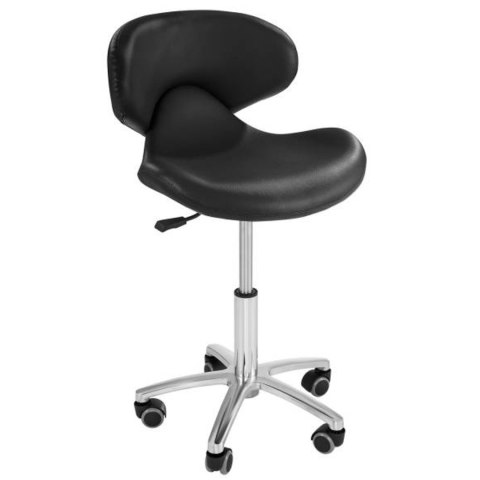 Krzesło kosmetyczne mobilne na kółkach Physa ANDRIA czarne Physa