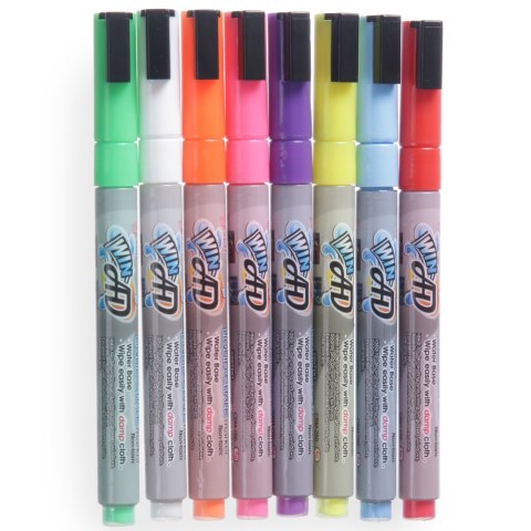 Markery do tablicy końcówka 3mm zestaw 8szt. - Hendi 664278 Hendi