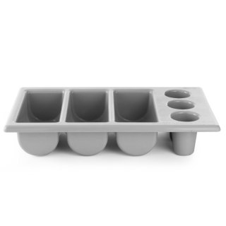 Pojemnik na sztućce GN 1/1 6-częściowy szary - Hendi 552353 Hendi