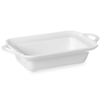 Półmisek do zapiekania prostokątny z uszami 190x120x50mm biała porcelana - Hendi 784112 Hendi
