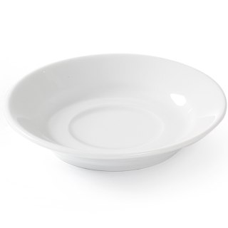 Spodek do filiżanki do kawy OPTIMA biała porcelana śr. 90mm zestaw 12szt. - Hendi 770917 Hendi