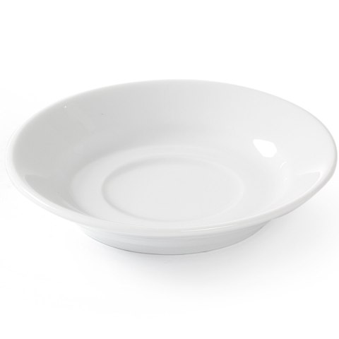 Spodek do filiżanki do kawy OPTIMA biała porcelana śr. 90mm zestaw 12szt. - Hendi 770917 Hendi