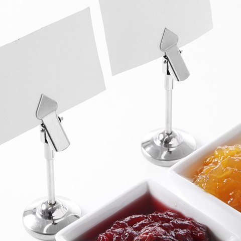 Stojak informacyjny z klipsem na karteczkę lub MENU zestaw 2szt. - Hendi 595305 Hendi