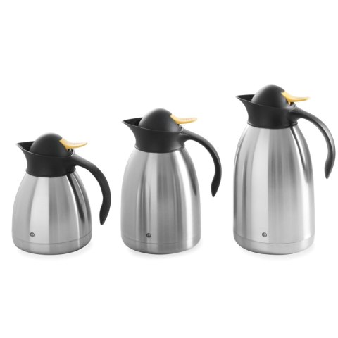 Termos dzbanek termiczny cateringowy do herbaty stalowy podwójne ścianki stalowy 1L - Hendi 446522 Hendi