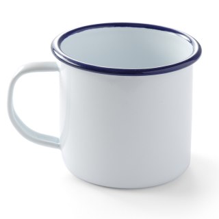 Kubek emaliowany z uchwytem biały 360 ml Hendi 621295 Hendi