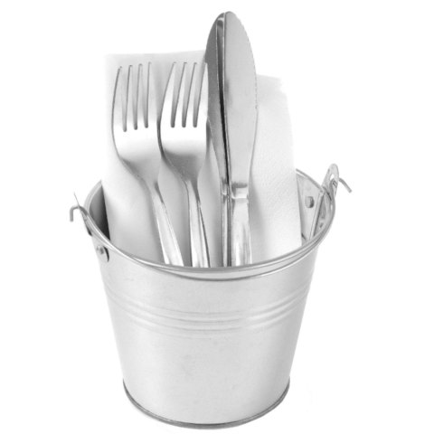 Miniatrowe wiaderko stalowe z uchwytem śr. 120mm Hendi