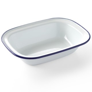 Naczynie prostokątne emaliowane białe 215x160mm Hendi 621219 Hendi