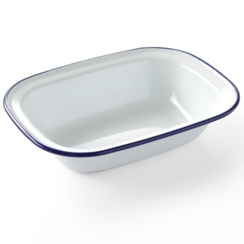 Naczynie prostokątne emaliowane białe 215x160mm Hendi 621219 Hendi