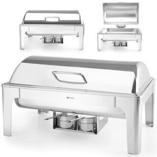 Podgrzewacz do potraw na pastę świeczki stal polerowana GN 1/1 Hendi