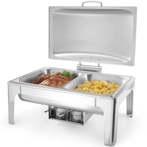 Podgrzewacz do potraw na pastę świeczki stal satynowana GN 1/1 Hendi