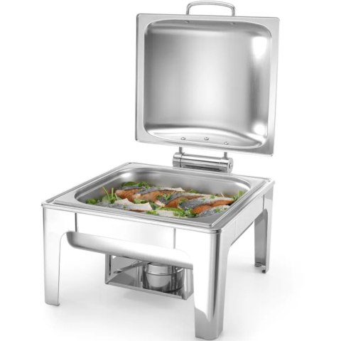 Podgrzewacz do potraw na pastę świeczki stal satynowana GN 2/3 Hendi