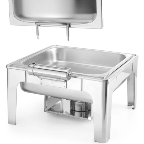 Podgrzewacz do potraw na pastę świeczki stal satynowana GN 2/3 Hendi