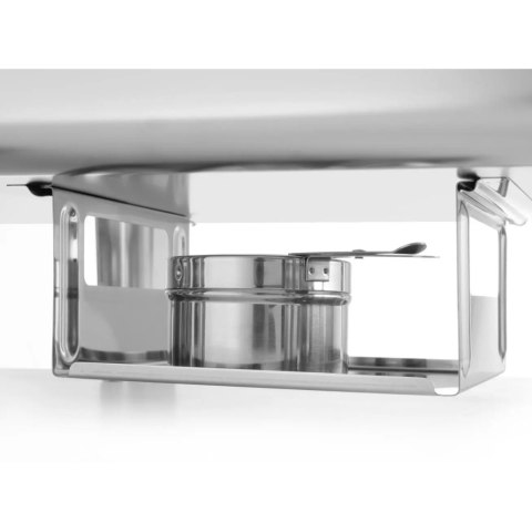 Podgrzewacz do potraw na pastę świeczki stal satynowana GN 2/3 Hendi