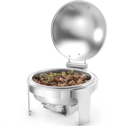 Podgrzewacz do potraw na pastę świeczki stal satynowana OKRĄGŁY Hendi