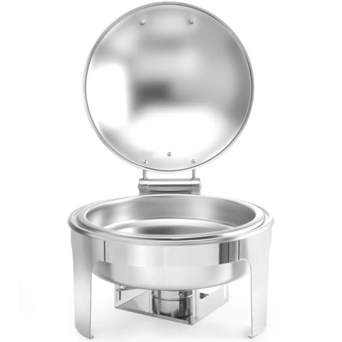 Podgrzewacz do potraw na pastę świeczki stal satynowana OKRĄGŁY Hendi