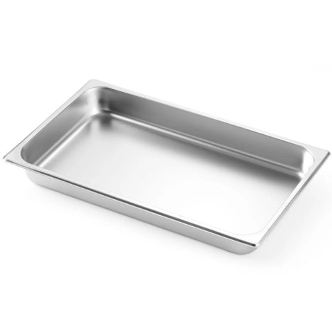 Podgrzewacz do potraw na pastę świeczki stalowy GN 1/1 - DUŻY ZESTAW Hendi