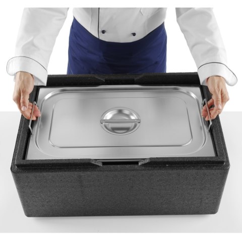 Pojemnik gastronomiczny GN 1/3 z chowanymi uchwytami 325x176x150mm 5.7L Hendi 817445 Hendi