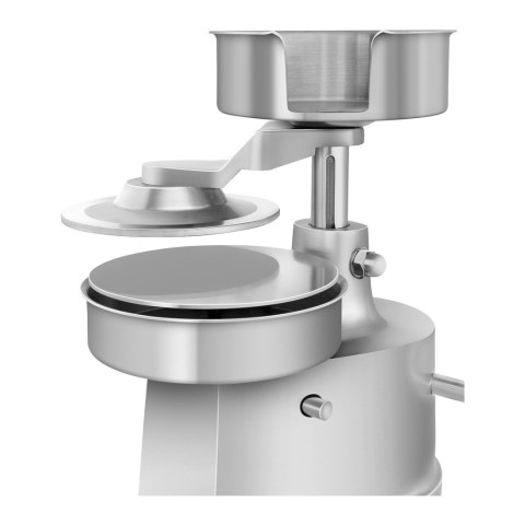 Ręczna prasa maszynka do hamburgerów burgerów o śr. 15cm + 500 szt. papierowych krążków Royal Catering